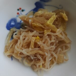 レンジで♪白菜と白滝の生姜お浸し